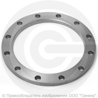 Фланец для ПЭ труб стальной Ду-600 Ру-10 прижимной расточенный (Dвн 645мм) под втулку Дн 630 SDR17 Т26