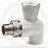 Кран PP-R Дн 20-1/2&quot; НР (НАР) угловой для радиатора белый Pro Aqua