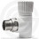 Клапан запорный (вентиль) PP-R белый Дн 20-1/2" Ру-25 НР (НАР) угловой для радиатора RTP (РосТурПласт)