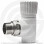 Клапан запорный (вентиль) PP-R белый Дн 25-3/4" Ру-25 НР (НАР) угловой для радиатора RTP (РосТурПласт)
