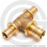 Тройник бронзовый переходной для PE-X труб Дн 25-16-16 RAUTITAN PLATINUM RX Rehau