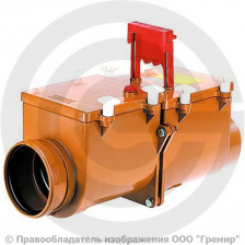 Клапан обратный канализационный коричневый Дн 160 б/нап HL 715.2