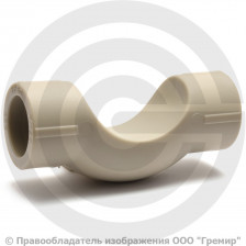 Обвод PP-R короткий серый с муфтами Дн 20 Pro Aqua