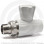 Кран PP-R Дн 20-1/2" НР (НАР) прямой для радиатора белый VALFEX