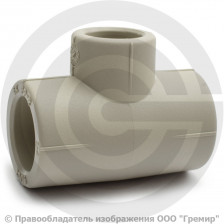 Тройник PP-R редукционный серый Дн 25-20-20 Wavin Ekoplastik