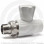Кран PP-R Дн 25-1/2" НР (НАР) прямой для радиатора белый VALFEX