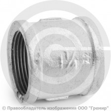 Муфта чугунная оцинкованная ВР (ВН) Ду 32 (1 1/4")