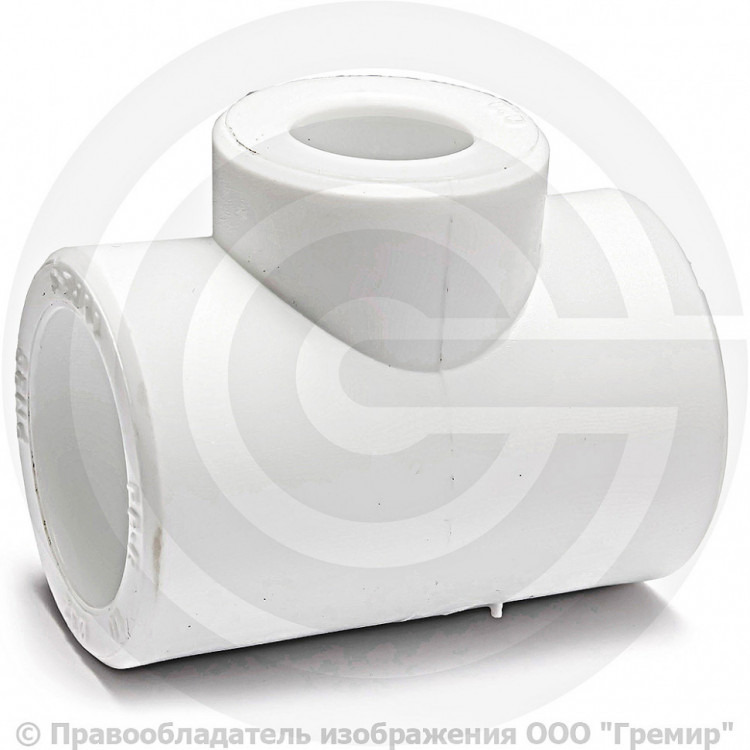 Тройник полипропиленовый PP-R переходной внутренняя пайка Дн 110-50-110 ...