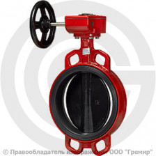 Затвор дисковый поворотный межфланцевый с редуктором Ду-200 Ру-16 EPDM с чугунным диском АДЛ Гранвэл ЗПВС-FL(W)-MDV-E
